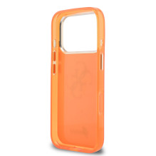 Dėklas Guess IML 4G Script Metal Logo Apple iPhone 17 Pro oranžinis Dėklas Guess IML 4G Script Metal Logo Apple iPhone 17 Pro oranžinis