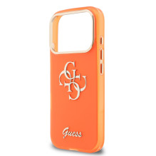 Dėklas Guess IML 4G Script Metal Logo Apple iPhone 17 Pro oranžinis Dėklas Guess IML 4G Script Metal Logo Apple iPhone 17 Pro oranžinis
