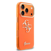 Dėklas Guess IML 4G Script Metal Logo Apple iPhone 17 Pro oranžinis Dėklas Guess IML 4G Script Metal Logo Apple iPhone 17 Pro oranžinis
