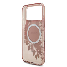 Case Guess IML Flowers Strap MagSafe Apple iPhone 17 Pro Max pink Case Guess IML Flowers Strap MagSafe Apple iPhone 17 Pro Max pink