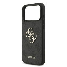 Case Guess PU 4G Metal Logo Apple iPhone 17 Pro Max gray Case Guess PU 4G Metal Logo Apple iPhone 17 Pro Max gray