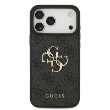 Case Guess PU 4G Metal Logo Apple iPhone 17 Pro Max gray Case Guess PU 4G Metal Logo Apple iPhone 17 Pro Max gray
