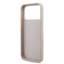 Dėklas Guess PU 4G Metal Logo Apple iPhone 17 Pro Max rožinis