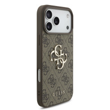 Case Guess PU 4G Metal Logo Apple iPhone 17 Pro Max brown Case Guess PU 4G Metal Logo Apple iPhone 17 Pro Max brown