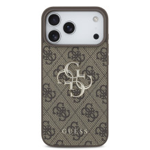 Case Guess PU 4G Metal Logo Apple iPhone 17 Pro Max brown Case Guess PU 4G Metal Logo Apple iPhone 17 Pro Max brown