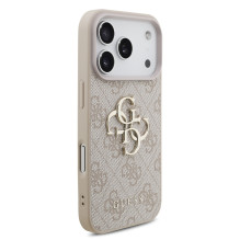 Case Guess PU 4G Metal Logo Apple iPhone 17 Pro pink