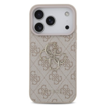 Dėklas Guess PU 4G Metal Logo Apple iPhone 17 Pro rožinis Dėklas Guess PU 4G Metal Logo Apple iPhone 17 Pro rožinis
