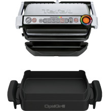 Tefal GC714D Optigrill+ Edelstahl / juoda Tefal GC714D Optigrill+ Edelstahl / juoda