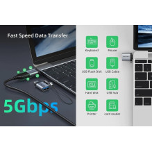 OTG adapter USB 3.0 Type-C (M) - USB Type-A (F)