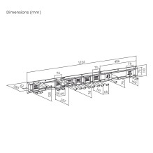 Tool Organizer - Maclean MC-179 Steel Wall System, 228 kg Load, 10 Hooks Tool Organizer - Maclean MC-179 Steel Wall System, 228 kg Load, 10 Hooks