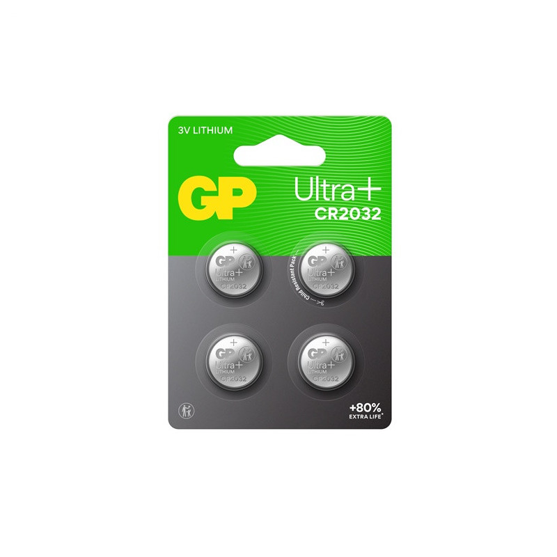 Elementai GP LITHIUM CR2032, 3V, 4vnt