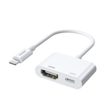 Joyroom adapteris Lightning (vyr.) į skaitmeninį HDMI (mot.) + Lightning (mot.), FullHD 1080p, 60Hz, White (S-H141) Joyroom adapteris Lightning (vyr.) į skaitmeninį HDMI (mot.) + Lightning (mot.), FullHD 1080p, 60Hz, White (S-H141)