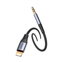 Joyroom adapteris Lightning į 3,5 mm mini lizdą kabelis iPhone ir iPad, 1,2 m, Black (SY-A06) Joyroom adapteris Lightning į 3,5 mm mini lizdą kabelis iPhone ir iPad, 1,2 m, Black (SY-A06)