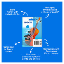 Epson 250XL Violin Claria Photo HD ink cartridge Epson 250XL Violin Claria Photo HD ink cartridge