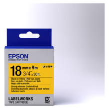 Epson LabelWorks LK-5YBW - Black on Yellow - Roll (1.8 cm x 9 m) Epson LabelWorks LK-5YBW - Black on Yellow - Roll (1.8 cm x 9 m)