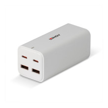 LINDY USB 4-Port GaN greitasis įkroviklis 100W 2xUSB-C PD / 2xUSB-A mes