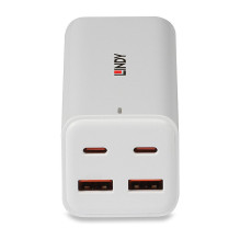 LINDY USB 4-Port GaN greitasis įkroviklis 100W 2xUSB-C PD / 2xUSB-A mes