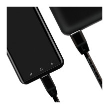 Logilink USB 2.0 Kabel zu USB-C Stecker, schwarz, 1,0m