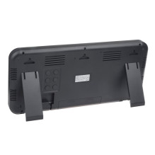 Large Digital Clock Wall Mount Free Standing with Temperature Sensor 37x17cm LCD Display Power Adapter & Battery Ope Large Digital Clock Wall Mount Free Standing with Temperature Sensor 37x17cm LCD Display Power Adapter & Battery Ope