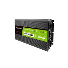 Green Cell Voltage converter PowerInverter LCD 24 V 3000W / 60000W Car converter with display - pure sine power adapter Green Cell Voltage converter PowerInverter LCD 24 V 3000W / 60000W Car converter with display - pure sine power adapter