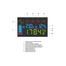 Green Cell PowerInverter LCD 12V 500W / 10000W car inverter with display - pure sine wave Green Cell PowerInverter LCD 12V 500W / 10000W car inverter with display - pure sine wave