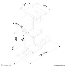 Neomounts PCH H:20-36cm B: 5-10cm Max.10KG Schw. Neomounts PCH H:20-36cm B: 5-10cm Max.10KG Schw.
