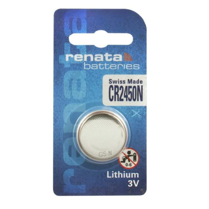 CR2450N battery 3V Renata lithium in a package of 2 pcs.
