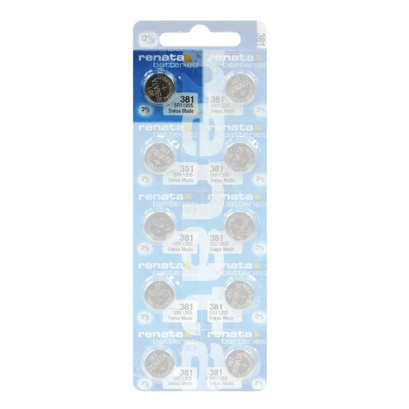 Battery 381 391 1.55V Renata silver-oxide SR1120SW in a package of 1 pc.