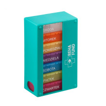 Vaistų Organizatorius - REHA FUND Weekly Pill Box RF-356, 3 Times a Day, įvairios spalvos