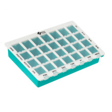 Vaistų Organizatorius - REHA FUND Weekly Pill Organizer RF-353, 7 Skyrių, 2,8 cm Aukščio, Turkio