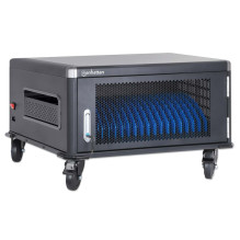 Manhattan Laptop Charging Cabinet Desktop via AC Adapter (EU) 20-bay, Install device's AC Adapter (power cables) into un Manhattan Laptop Charging Cabinet Desktop via AC Adapter (EU) 20-bay, Install device's AC Adapter (power cables) into un