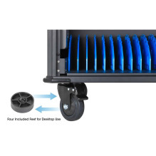 Manhattan Laptop Charging Cabinet Desktop via AC Adapter (EU) 20-bay, Install device's AC Adapter (power cables) into un Manhattan Laptop Charging Cabinet Desktop via AC Adapter (EU) 20-bay, Install device's AC Adapter (power cables) into un