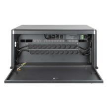 Manhattan Laptop Charging Cabinet Desktop via AC Adapter (EU) 20-bay, Install device's AC Adapter (power cables) into un Manhattan Laptop Charging Cabinet Desktop via AC Adapter (EU) 20-bay, Install device's AC Adapter (power cables) into un