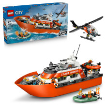 LEGO City Pakrančių apsaugos gelbėjimo valtis ir sraigtasparnis 60504 LEGO City Pakrančių apsaugos gelbėjimo valtis ir sraigtasparnis 60504
