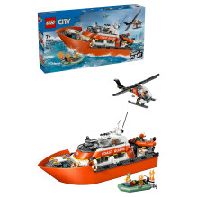 LEGO City Coast Guard Rescue Boat Helicopter 60504