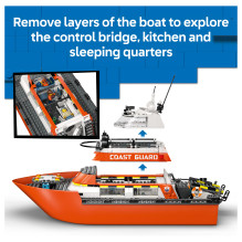LEGO City Coast Guard Rescue Boat Helicopter 60504