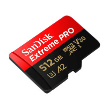 Karta SanDisk Extreme PRO MicroSDXC 512 GB Class 10 UHS-I / U3 A2 V30 (SDSQXCD-512G-GN6MA) Karta SanDisk Extreme PRO MicroSDXC 512 GB Class 10 UHS-I / U3 A2 V30 (SDSQXCD-512G-GN6MA)