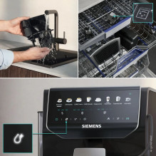 Siemens EQ500 iAroma TP553E07 15 bar espresso machine , Piano black