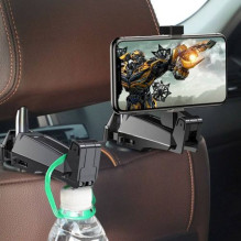 Baseus Car Mount Back Seat Headrest Phone Bracket Holder hook for 4.0-6.5 inch black (SUHZ-A01) Baseus Car Mount Back Seat Headrest Phone Bracket Holder hook for 4.0-6.5 inch black (SUHZ-A01)