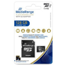 MediaRange 128 GB microSDXC (Black, Class 10) MediaRange 128 GB microSDXC (Black, Class 10)