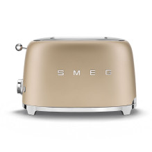 Smeg 50-ųjų stiliaus skrudintuvas TSF01CHMEU šampano spalvos