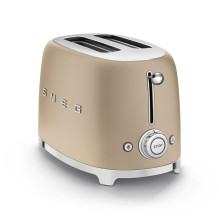 Smeg 50-ųjų stiliaus skrudintuvas TSF01CHMEU šampano spalvos
