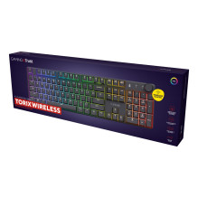 Trust GXT 868 Torix žaidimų klaviatūra, belaidė, USB, RF, Bluetooth, QWERTY, JAV anglų, juoda Trust GXT 868 Torix žaidimų klaviatūra, belaidė, USB, RF, Bluetooth, QWERTY, JAV anglų, juoda