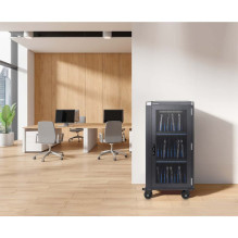 Manhattan Laptop Charging Cabinet Trolley / Cart via USB-C 65W 16" 30-bay, Suitable for USB-C laptops (to 16") Manhattan Laptop Charging Cabinet Trolley / Cart via USB-C 65W 16" 30-bay, Suitable for USB-C laptops (to 16")