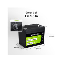 „Green Cell“ LFPGC12V50AH UPS akumuliatorius ličio geležies fosfatas (LiFePO4) 12 V 50 Ah „Green Cell“ LFPGC12V50AH UPS akumuliatorius ličio geležies fosfatas (LiFePO4) 12 V 50 Ah