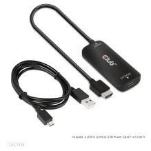 Club3D Adapter HDMI + MicroUSB USB-C 4K120Hz aktiv St / Bu