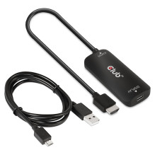 Club3D Adapter HDMI + MicroUSB USB-C 4K120Hz aktiv St / Bu