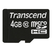 CARD 4GB Transcend Premium MicroSDHC 10MB / s CARD 4GB Transcend Premium MicroSDHC 10MB / s