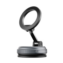 FORCELL Magic Mag Magnetic Suction Cup Phone Holder Compatible with MagSafe black