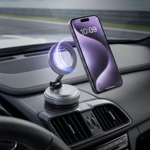 FORCELL Magic Mag Magnetic Suction Cup Phone Holder Compatible with MagSafe black